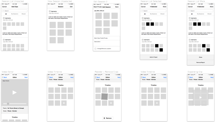 Initial Wireframes For Tape App - User Story For Game Development Clipart (750x440), Png Download