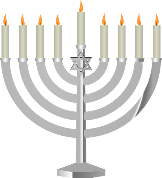 Hanukkah Png - Hanukkah Candles Png Clipart (540x596), Png Download