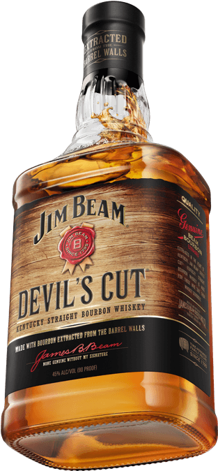 The Devil's Cut A Cheeky Whiskey From Jim Beam - Jim Beam Rye Cena Clipart (591x673), Png Download