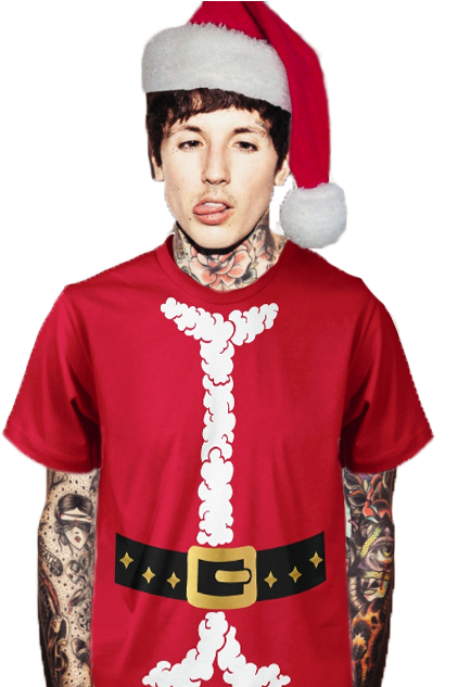 Christmas Mine Bring Me The Horizon Bmth Oliver Sykes - Oli Sykes Christmas Clipart (500x632), Png Download