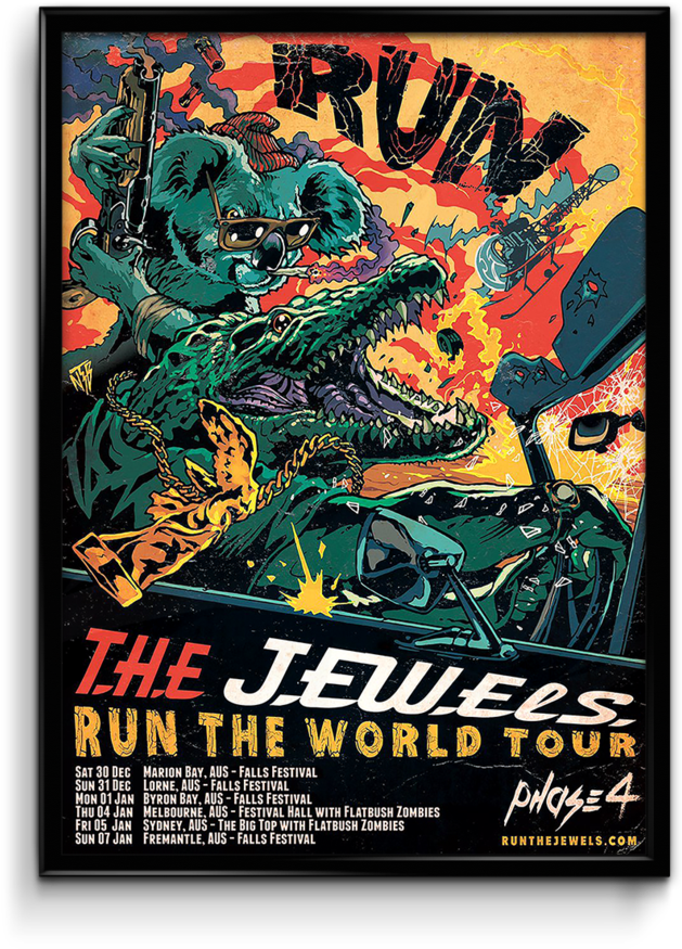 Run The Jewels Flatbush Zombies Clipart (818x1024), Png Download