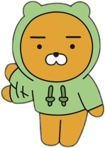 #kakao #kakaofriends #ryan - Ryan Sticker Transparent Clipart (337x471), Png Download