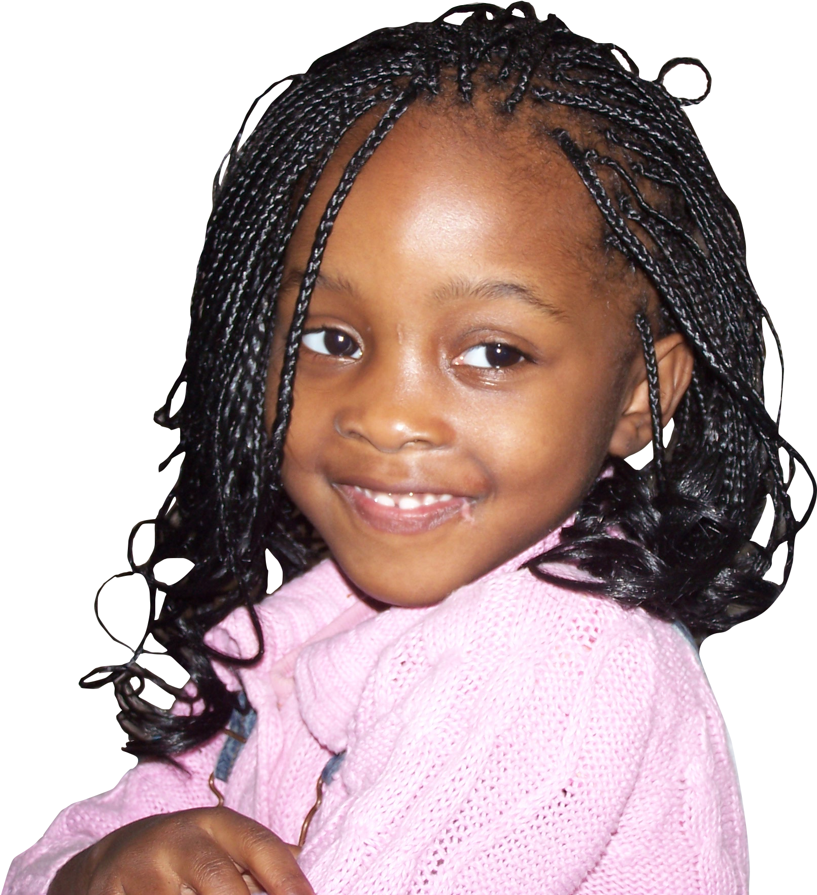 Hair Braiding - Girl Clipart (2576x1932), Png Download