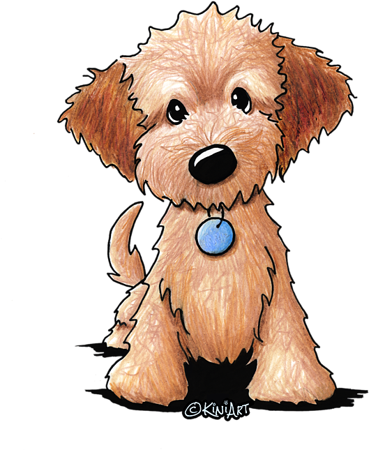 Bleed Area May Not Be Visible - Golden Doodle Clip Art - Png Download (600x687), Png Download