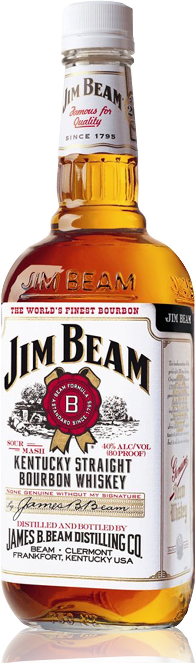 Jim Beam Bourbon Whisky - Jack Daniels Competitors Clipart (1400x2225), Png Download