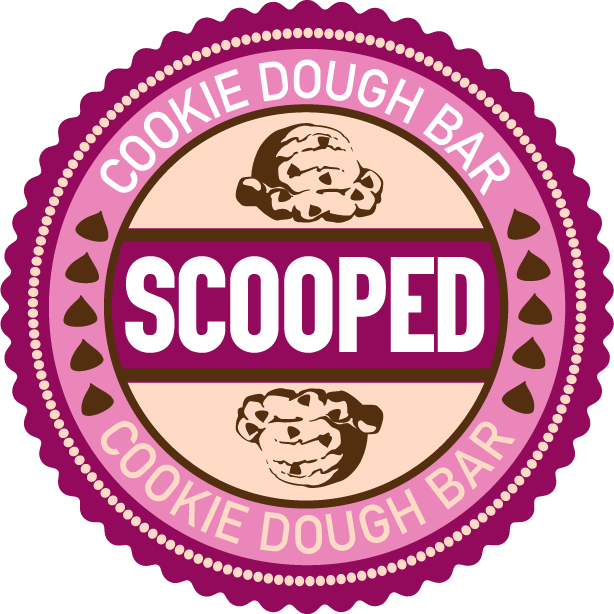 Scooped Full Color Round Logo - Scooped Cookie Dough Bar Chicago Il Clipart (614x614), Png Download