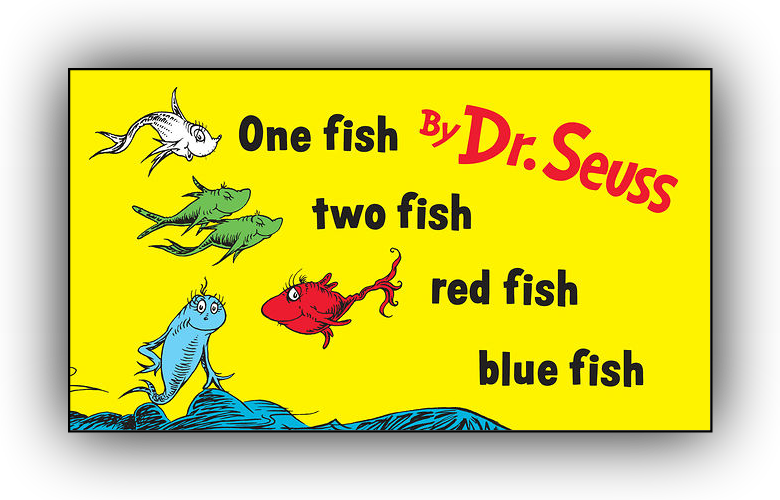 One Fish, Two Fish One Fish Two Fish Dr Seuss Clipart Large Size