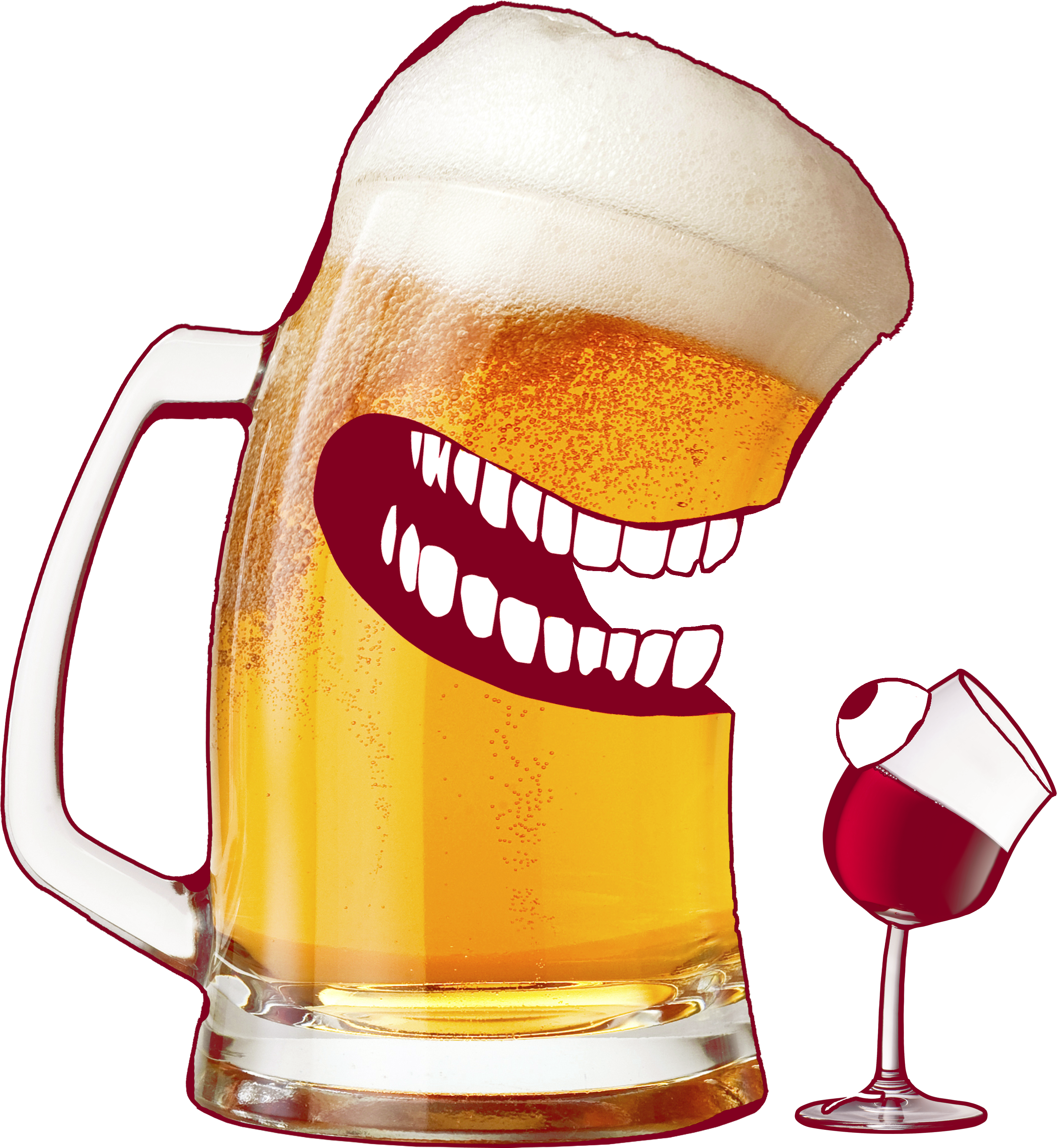 Mug Of Beer Png Clipart (2851x3098), Png Download
