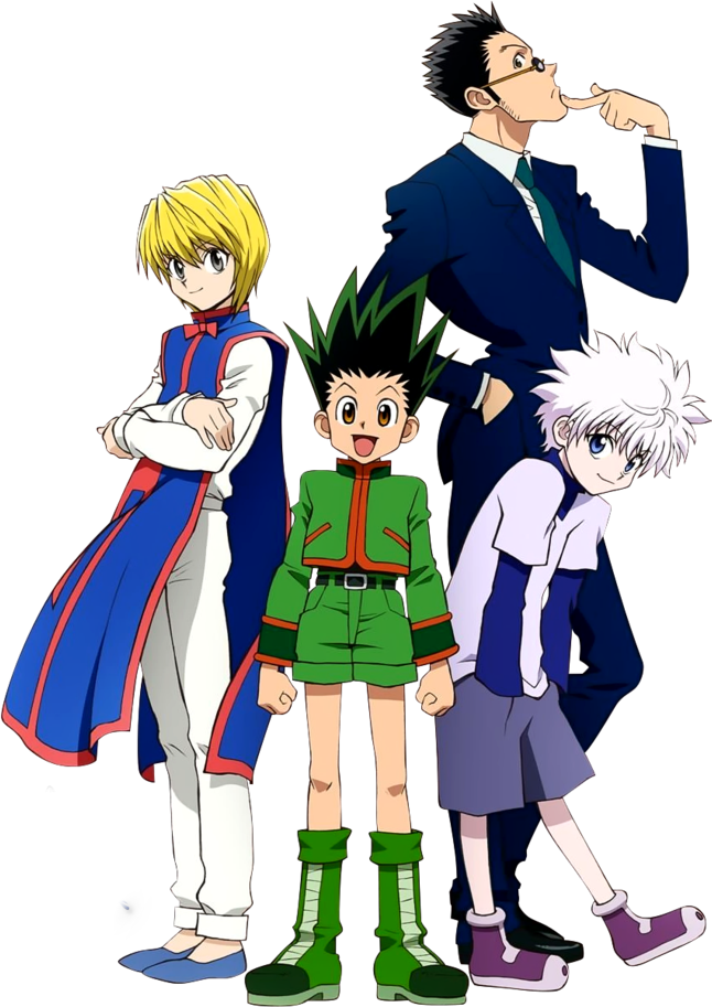 #gon #killua #kurapika #leorio #hxh #hunterxhunter - Hunter X Hunter 4 Protagonist Clipart (646x913), Png Download