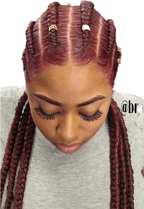 Previousnextclose - Straight Back Braid Hairstyles Clipart (501x744), Png Download