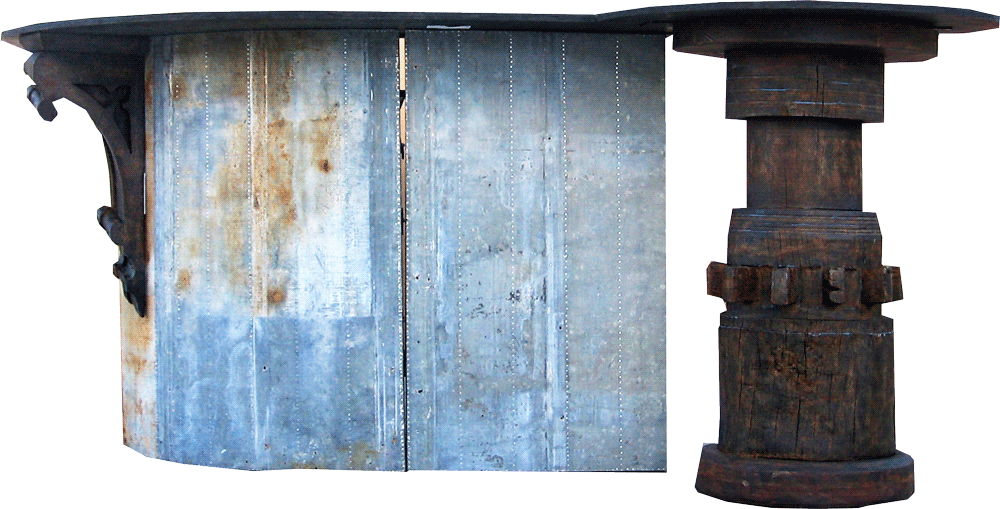 Kitchen Island - Plank Clipart (1000x509), Png Download