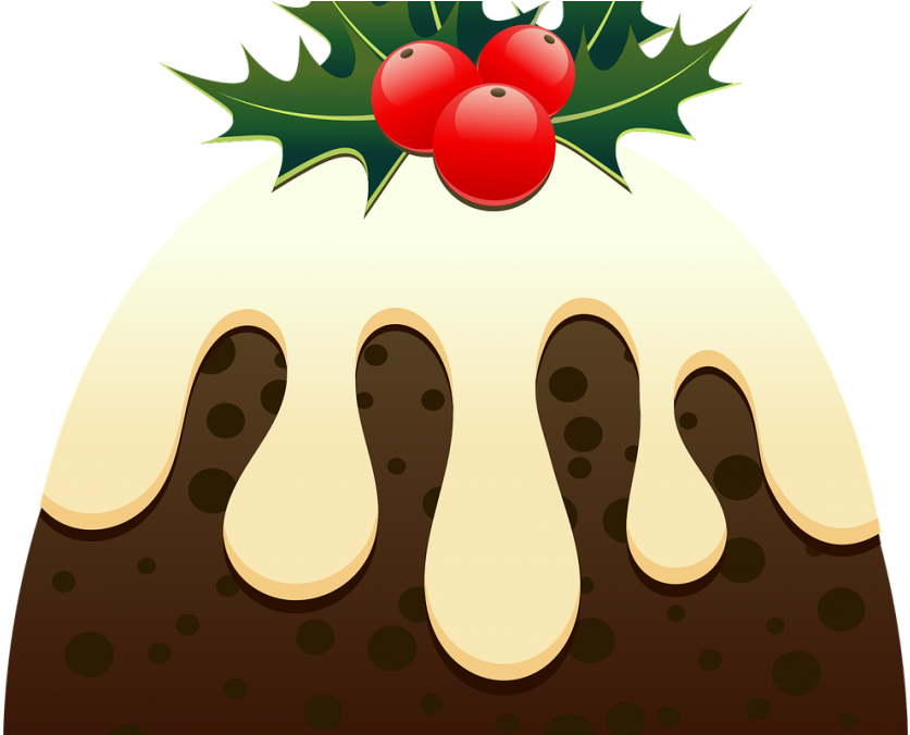 Christmas Cake Recipe - Clipart Christmas Pudding Cartoon - Png Download (1080x675), Png Download