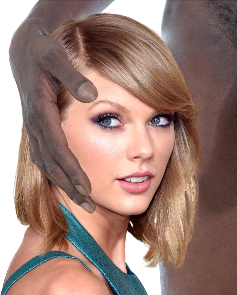 Post - Taylor Swift Blacked Fake Clipart (796x973), Png Download