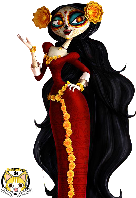 Book Of Life La Muerte Hot Clipart (624x804), Png Download