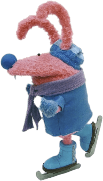 Bunnytown Bunny On Skates - Bunnytown Puppet Clipart (590x782), Png Download