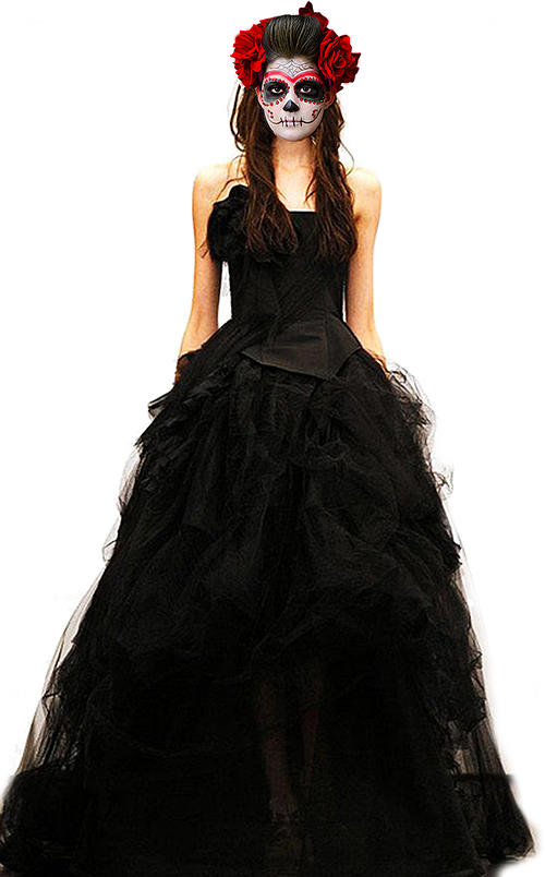 Mujer Catrina Png Clipart (500x804), Png Download