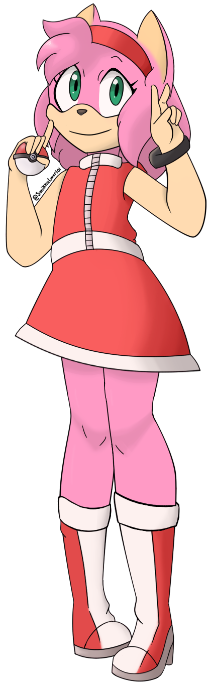 You Are Challenged By Pokémon Trainer Amy , Png Download - Cartoon Clipart (412x1359), Png Download