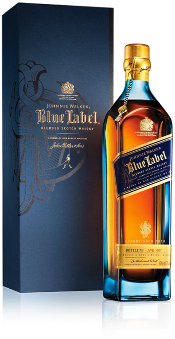 Whisky Blue Lable - Johnnie Walker Blue Label New Bottle Clipart (1200x1200), Png Download