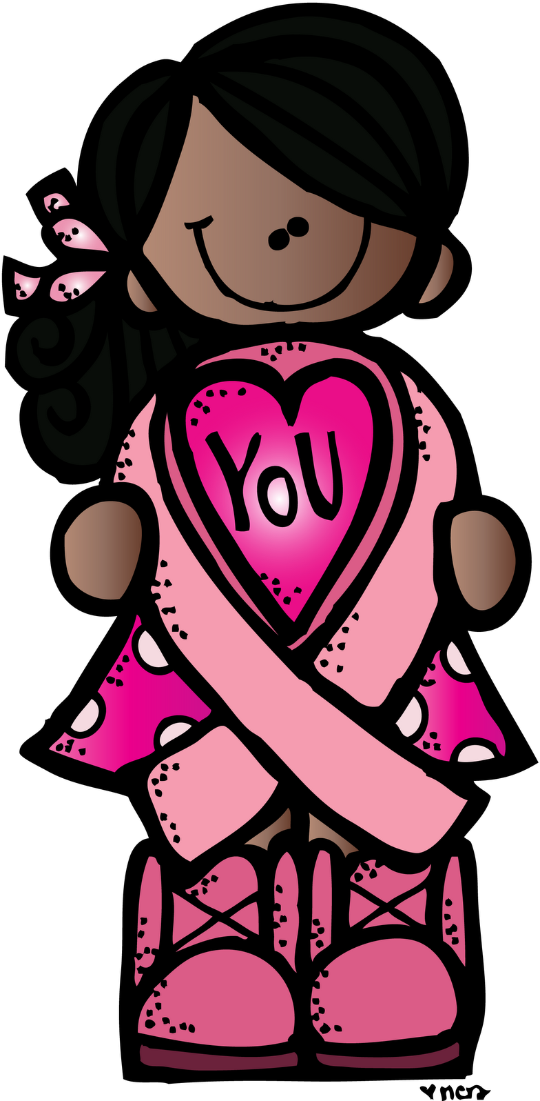 Breast Cancer Ribbon Clip Art Black White - Breast Cancer Super Woman Clip Art - Png Download (809x1600), Png Download