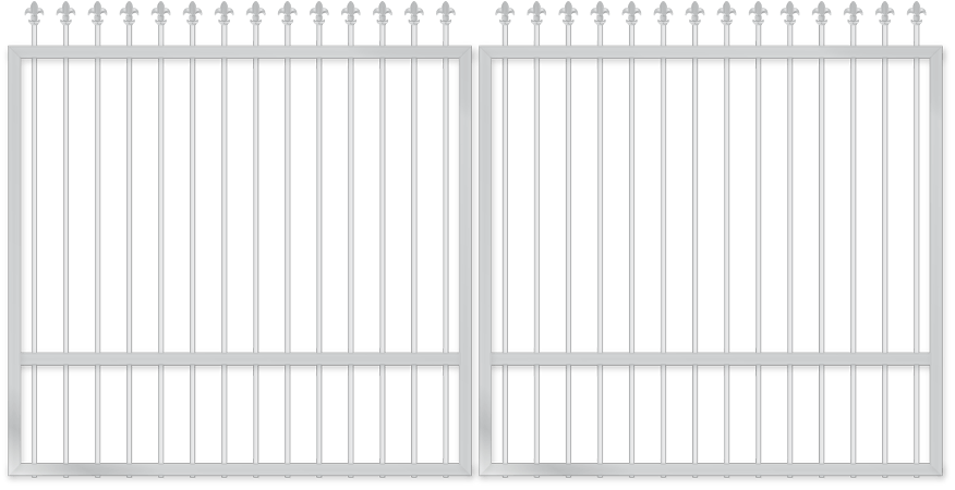 Dg4 Specs - Tubular Gate Style Chart Clipart (876x450), Png Download