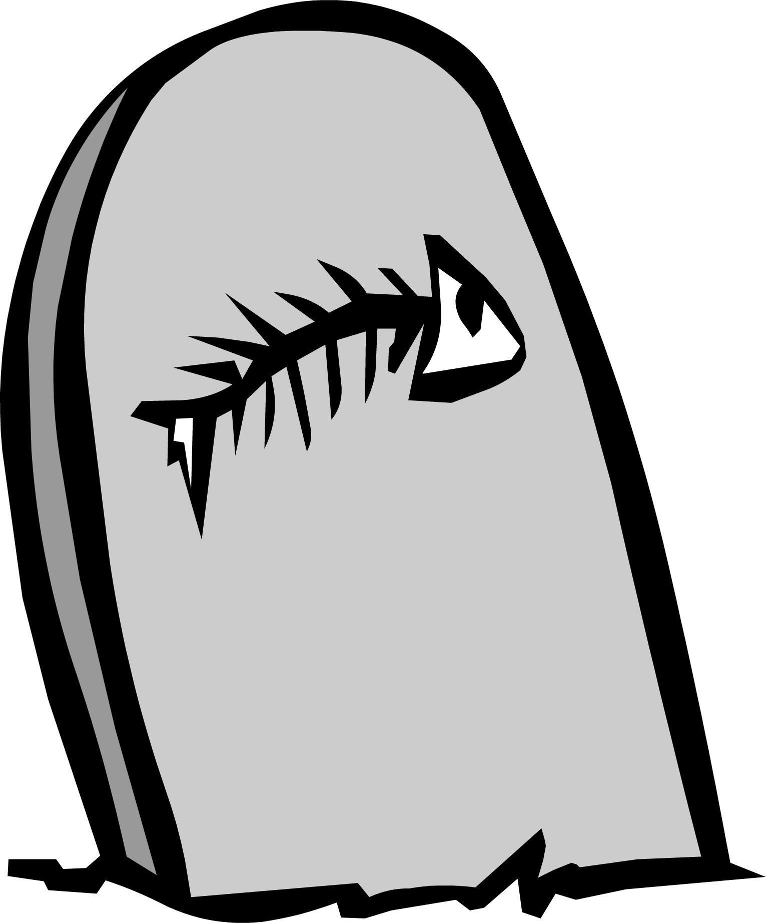 Tombstone Jpg - Club Penguin Tombstone Pin Clipart (1531x1844), Png Download