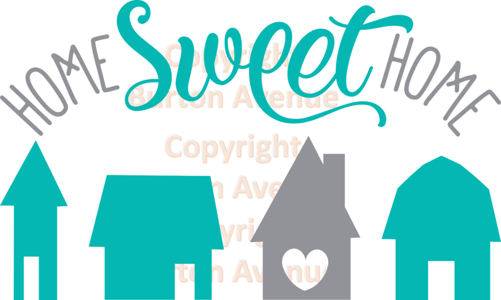 Home Sweet Home - My Home Clipart (1000x599), Png Download