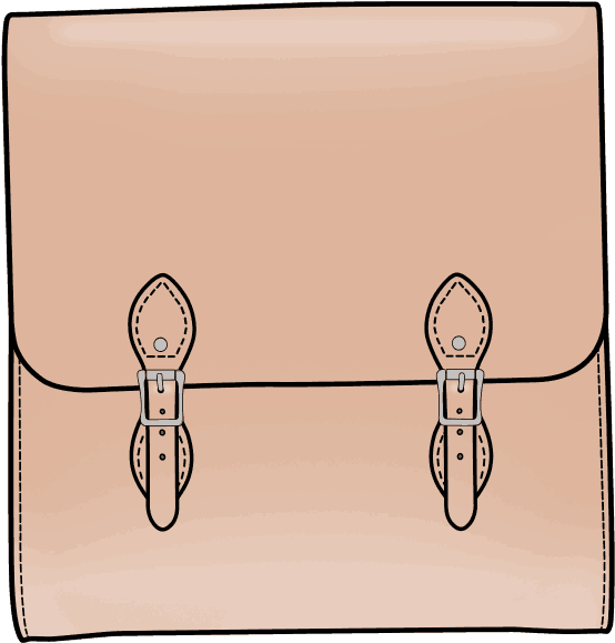 Broad Windsor Backpack - Cartoon Clipart (1000x1000), Png Download