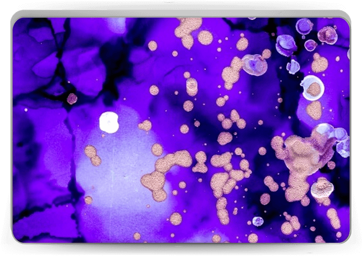 Purple Color Splash Skin Laptop - Iphone Xr Clipart (800x533), Png Download