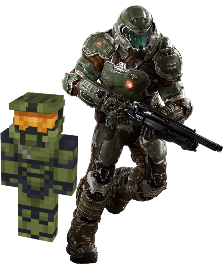 Don't Worry Master Chief Fans, If The 5chan Leak Ends - Doom Doomguy Clipart (800x925), Png Download