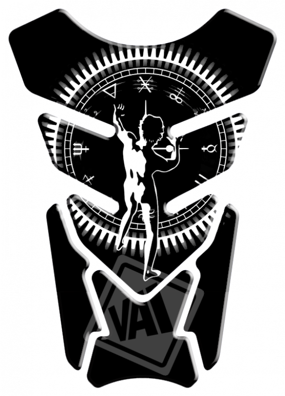 Adesivo Protetor De Tanque Rush Starman Clock - 26 Da Norte Clipart (800x800), Png Download