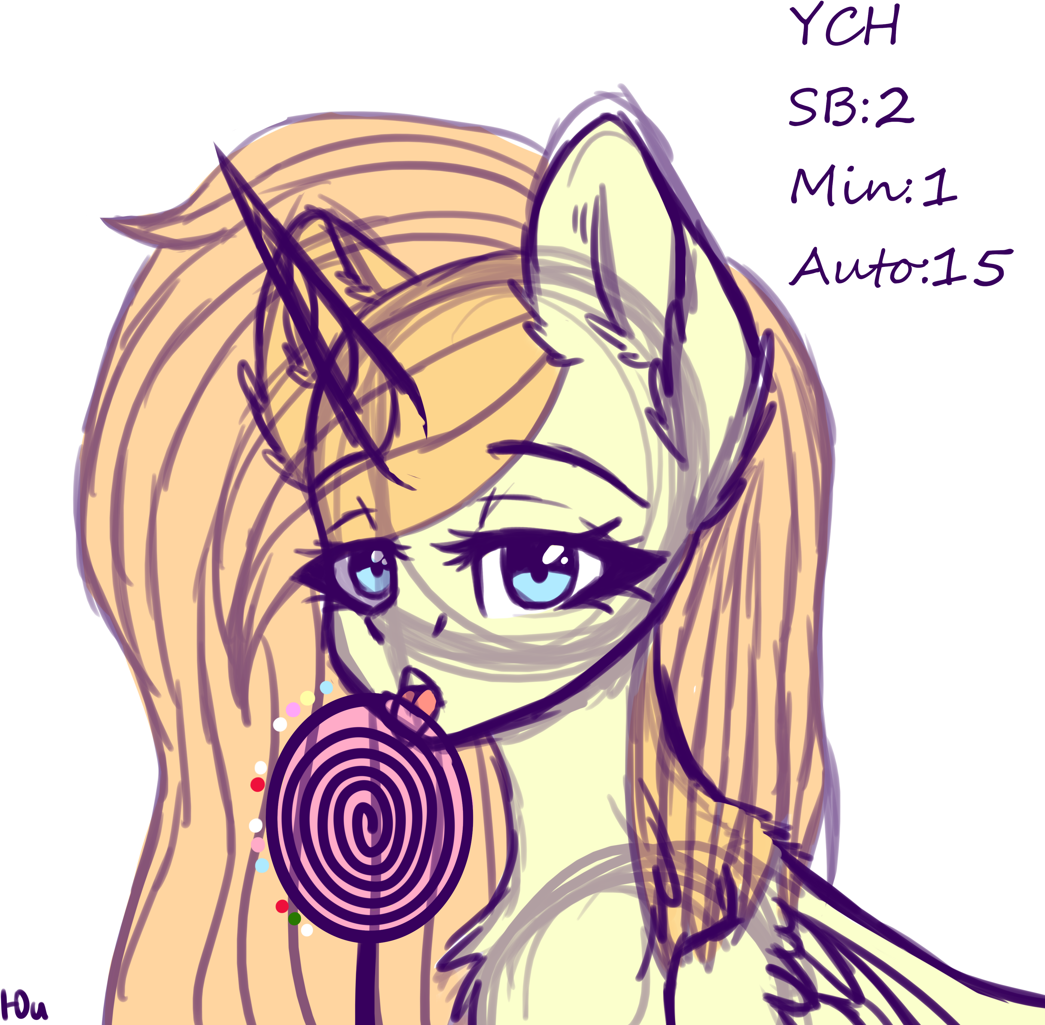 Ych Unicorn Pony - Cartoon Clipart (3500x3500), Png Download