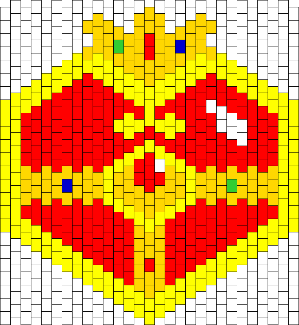 Sailor Moon Brooch Bead Pattern - Alton Towers Clipart (610x663), Png Download