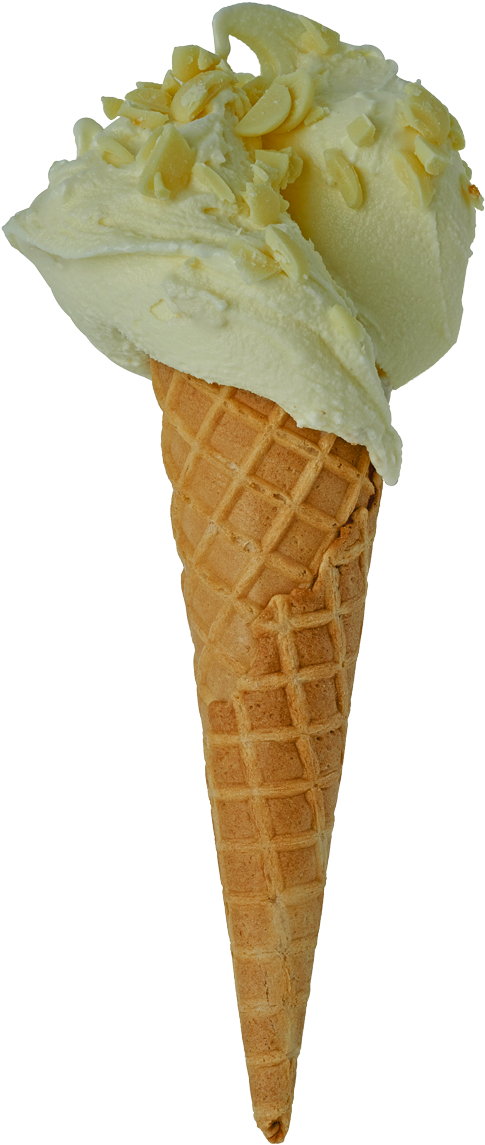White-chocolate - Ice Cream Cone Clipart (600x1200), Png Download