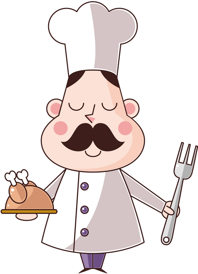 Free Download Clipart Cartoon Chef - Cozinheiro Png Transparent Png (671x930), Png Download