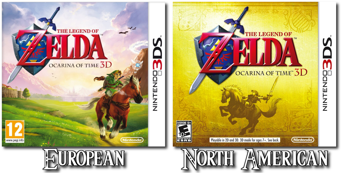 Be - Zelda Ocarina Of Time 3ds Box Art Clipart (1340x680), Png Download