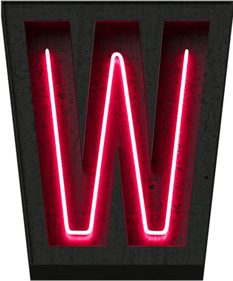 Dark Red Light Font - Neon Clipart (595x595), Png Download