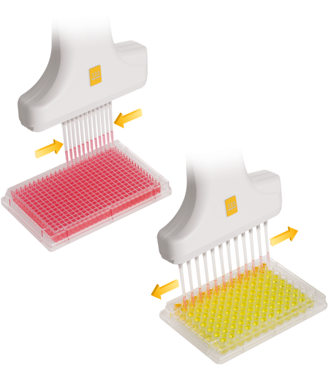 Pipette Drawing 10 Ml Multichannel Pipette Adjustable Spacing Used