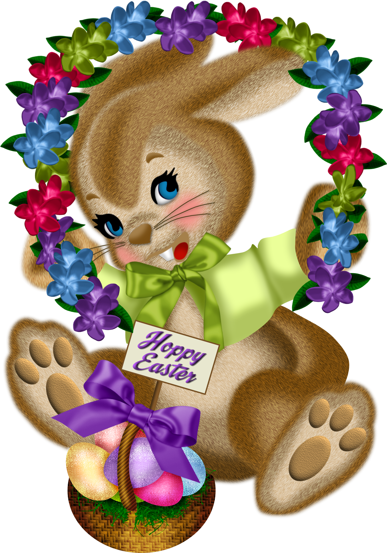 Spring Clipart Garland - Osterhasen Youtube - Png Download (1589x2073), Png Download