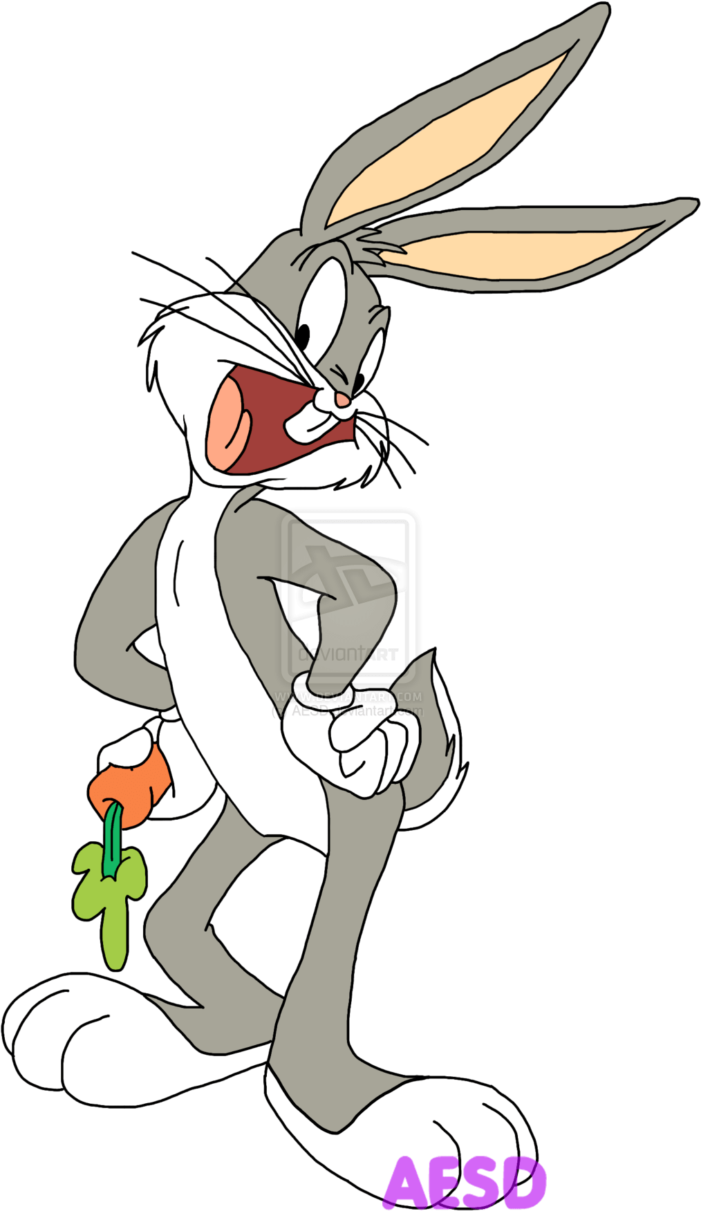 Funny Quotes Looney Tunes Bugs Bunny Quotesgram - Looney Tunes Cartoon Bugs Bunny Clipart (1024x1794), Png Download