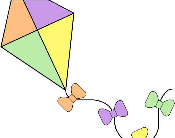 Cute Spring Clipart - Kite Clipart Transparent Background - Png Download (640x480), Png Download