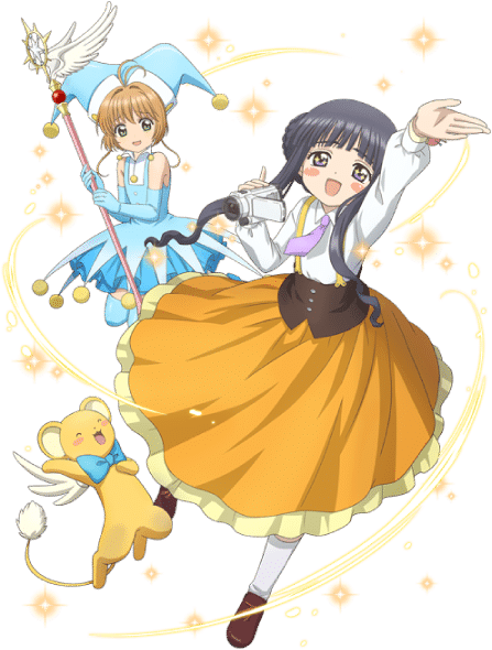 Cardcaptor Sakura Clear Card Tomoyo Y Sakura - Sakura And Tomoyo Clear Card Clipart (600x600), Png Download