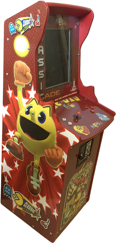 Chomp Classic Arcade Games Red 60 In - Video Game Arcade Cabinet Clipart (800x800), Png Download