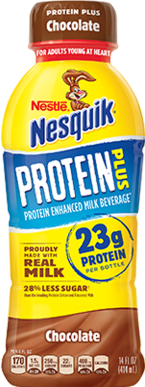 Nesquick Protein Plus Chocolate - Nesquik Protein Plus Chocolate Clipart (500x785), Png Download