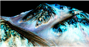 How Did Gullies On Mars Get That Way Dry Ice, Say Scientists - Espaço É Retratado Em Imagens Espetaculares Clipart (300x200), Png Download