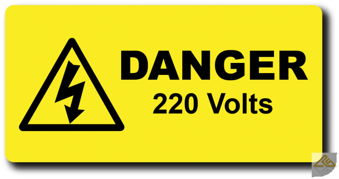 Label, Warning Label, Volt, Area, Text Png Image With - Danger 220 Volt Sign Clipart (700x800), Png Download