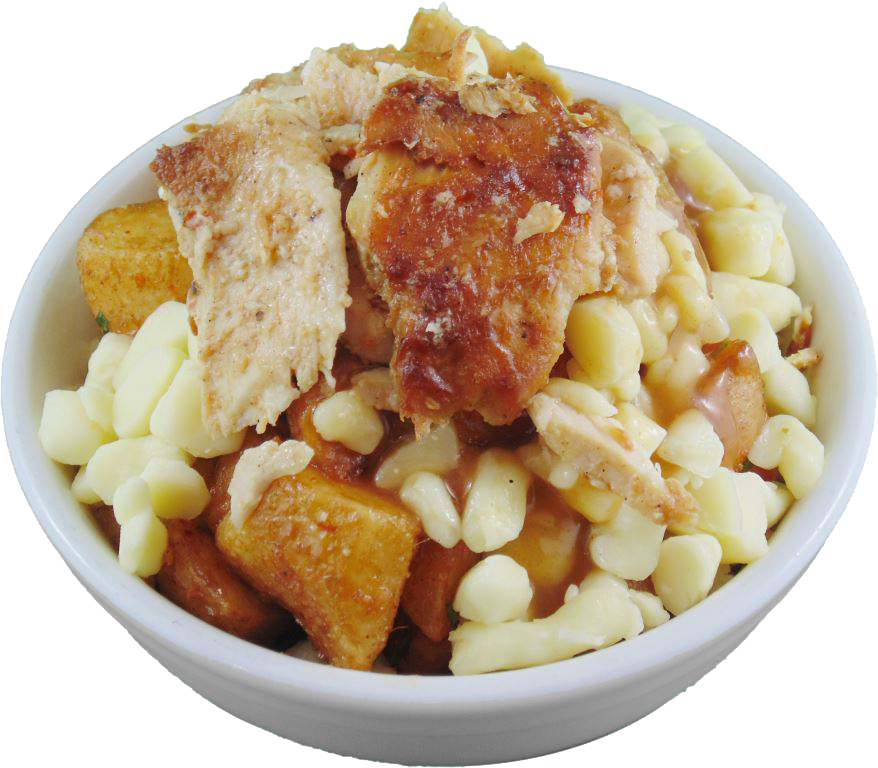 Poutine Avec Poulet - Macaroni Clipart (878x768), Png Download