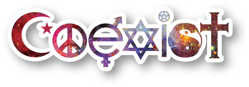 Coexist Vinyl Sticker - Coexist Decal Clipart (960x960), Png Download