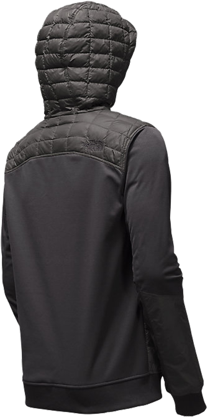 The North Face Men's Kilowatt Thermoball Jacket Asphalt - Hood Clipart (415x833), Png Download