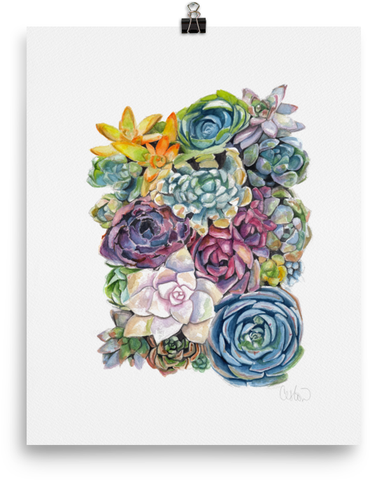 Love Succs Iv - Rainbow Rose Clipart (1000x1000), Png Download