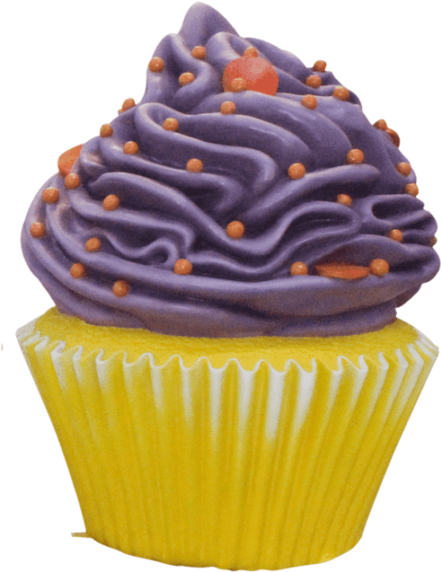 Cupcake Large Vanilla Purple Frosting Over Sized Prop - Cupcake Clipart (1024x683), Png Download
